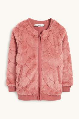 Cœur - blouson en imitation fourrure