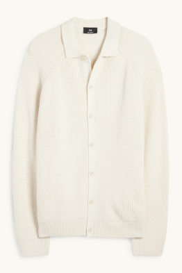 Gebreid vest - geribd