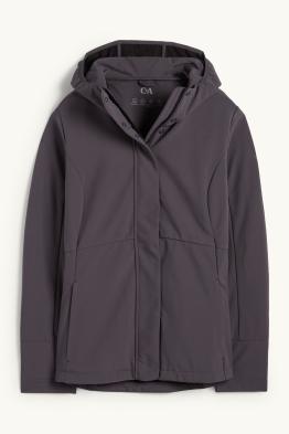 Veste à coquille souple avec capuche - finition déperlante - 4 Way Stretch