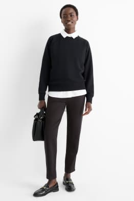 Jersey-Hose - High Waist - Slim Fit