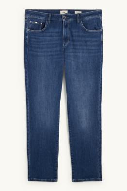 Straight jeans - mid-rise waist - LYCRA®