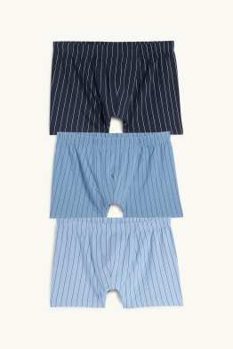 Wielopak, 3 pary - bokserki obcisłe - w paski