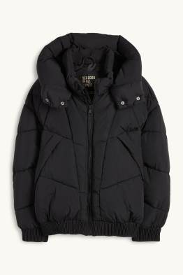 Steppjacke mit Kapuze - wasserabweisend