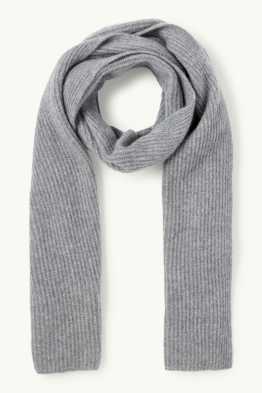 Cashmere scarf - ribbed
