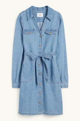 Denim blousejurk