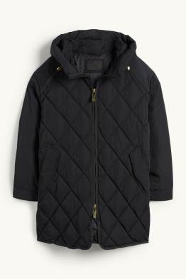 Palton matlasat cu glugă - rezistent la apă