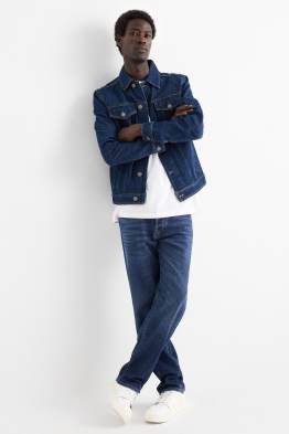 Regular Jeans mit Knopfleiste - Thermojeans - LYCRA®