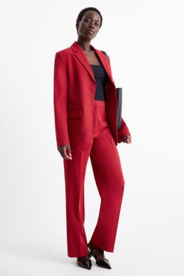 Business trousers - mid-rise waist - regular fit
