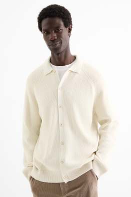 Gebreid vest - geribd