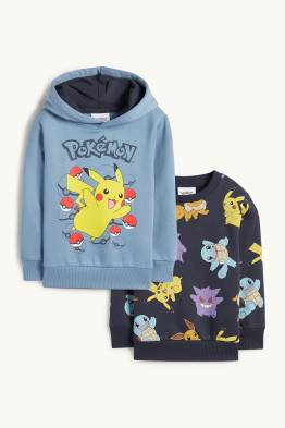 Lot de 2 - Pokémon - sweat à capuche et sweat