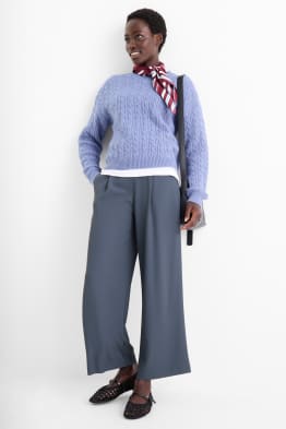 Pantalón de tela - mid waist - straight fit