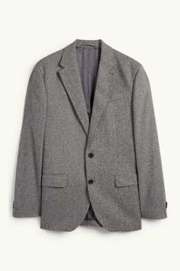 Marynarka modułowa - regular fit - strecz - w fakturę