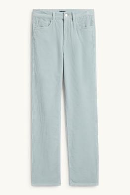 Cordhose - High Waist - Straight Fit