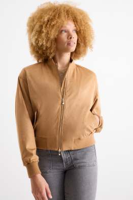Blouson aviateur - faux suède