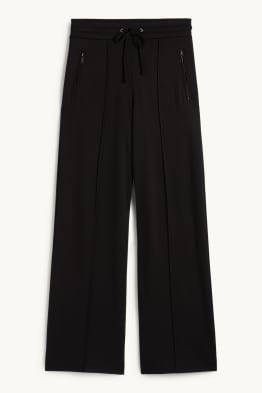 Pantalon en jersey - mid waist - straight fit