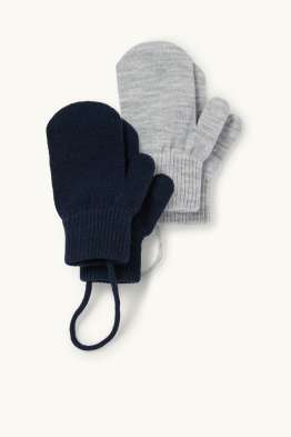 Multipack of 2 - knitted mittens