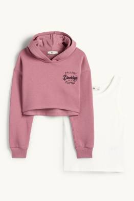 Brooklyn - set - hoodie en topje - 2-delig