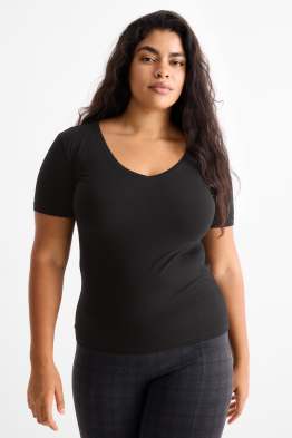 Multipack 3er - T-Shirt mit V-Ausschnitt - Slim Fit