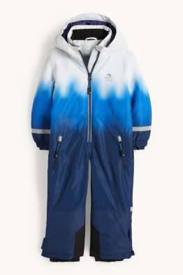 Lyžařská kombinéza s kapucí - vodotěsná - se vzorem