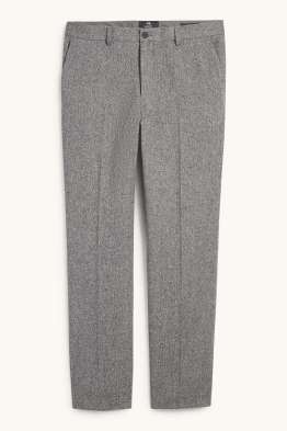 Pantaloni coordinabili - regular fit - stretch - tessuto tramato