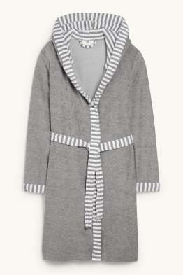 Frottee-Bademantel mit Kapuze