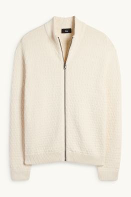 Pletený kardigan - strukturovaný