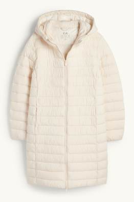 Steppmantel mit Kapuze