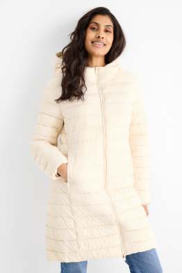 Steppmantel mit Kapuze
