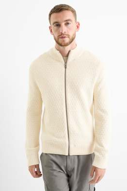 Pletený kardigan - strukturovaný