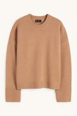 Pullover mit Kaschmir-Anteil - Woll-Mix