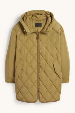 Palton matlasat cu glugă - rezistent la apă