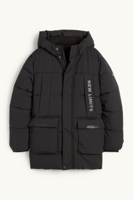 Steppjacke mit Kapuze - wasserabweisend