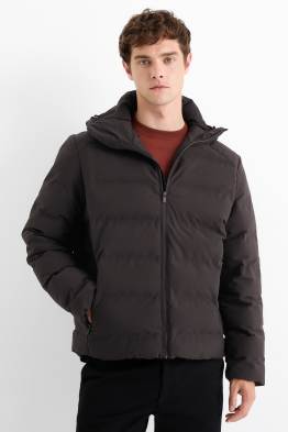 Gewatteerde jas met capuchon - waterafstotend