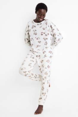 Winterpyjama - Leo-Print