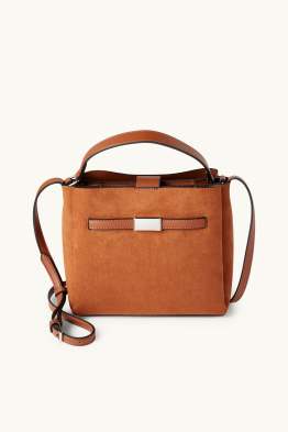 Malá kabelka shopper - imitace semiše