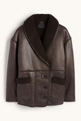 Veste imitation mouton - matière synthétique