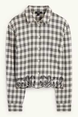 Flanellbluse - kariert