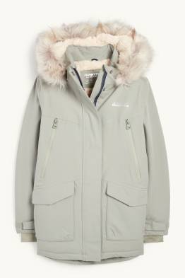 Regenjacke mit Kapuze - gefüttert - wasserdicht