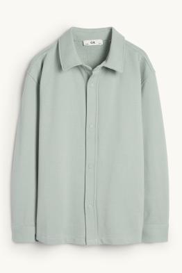 Kurtka koszulowa - z fakturą