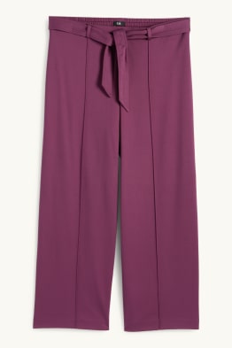 Jersey-Hose - Mid Waist - Flared Fit