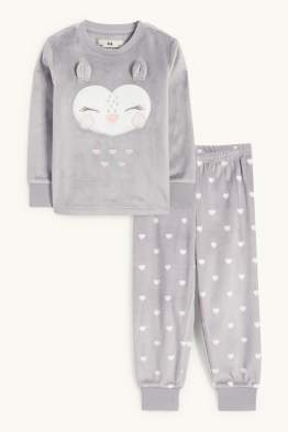 Hibou - pyjama d’hiver - 2 pièces