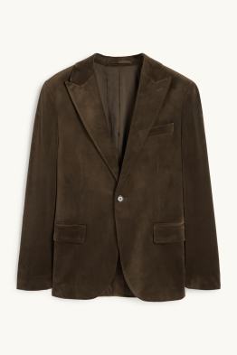 Tailored velvet jacket - slim fit - stretch
