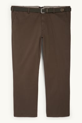 Trousers with belt - regular fit