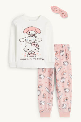 Hello Kitty y amigos - conjunto - pijama de invierno y antifaz