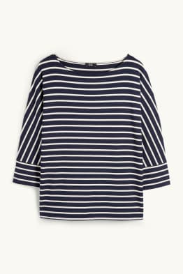 Langarmshirt - Regular Fit - gestreift