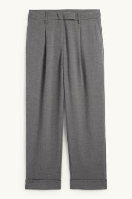 Stoffhose - Mid Waist - Straight Fit