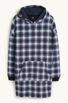 Deken met capuchon - geruit