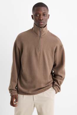 Sweat - finition côtelée