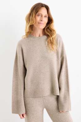 Pullover mit Kaschmir-Anteil - Woll-Mix