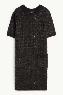 Bouclé-Kleid - Straight Fit